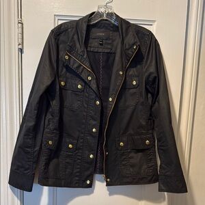 J. Crew Black Utility Jacket with Timeless Appeal
